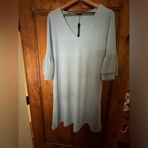 NWT Gracyoga Size L, light blue dress